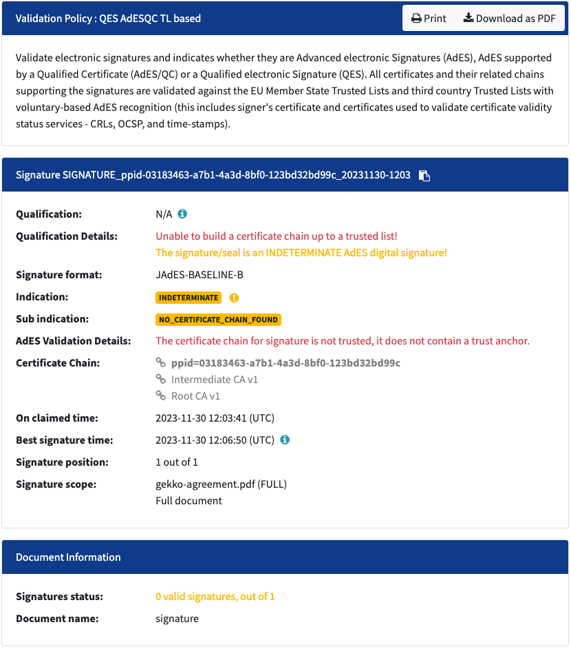 example dss report jades baseline b b